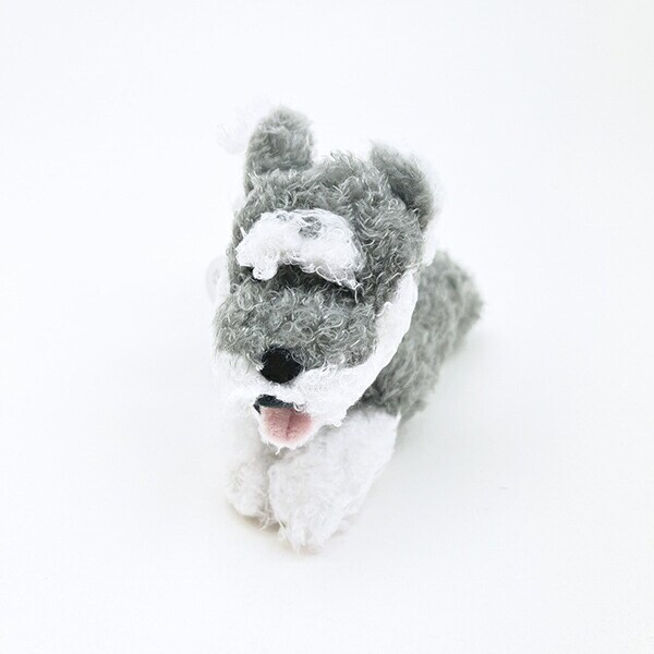 フラッピー ミニチュアシュナウザー バッグチャーム キーホルダー マスコット りぶはあと