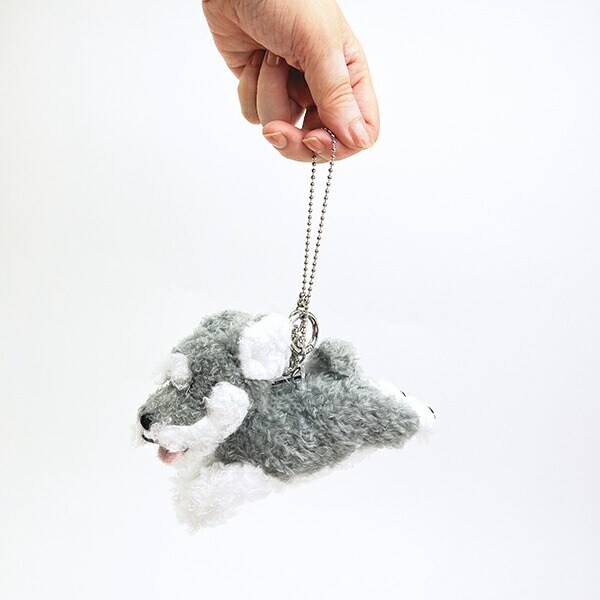 フラッピー ミニチュアシュナウザー バッグチャーム キーホルダー マスコット りぶはあと