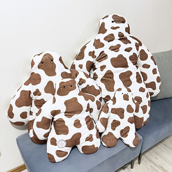 FUNIO 座り抱きまくら(S) ミルキードット(ブラウン) ぬいぐるみ クッション リラックス 癒し