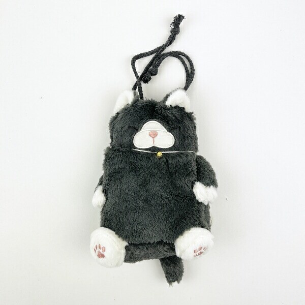 ねこ肯定感 くろねこのまぐろ 巾着