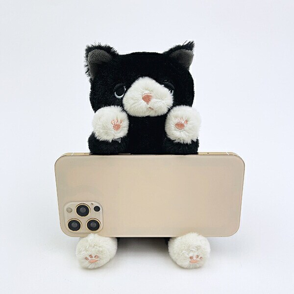 ポージーズ クロネコ マスコット ぬいぐるみ りぶはあと