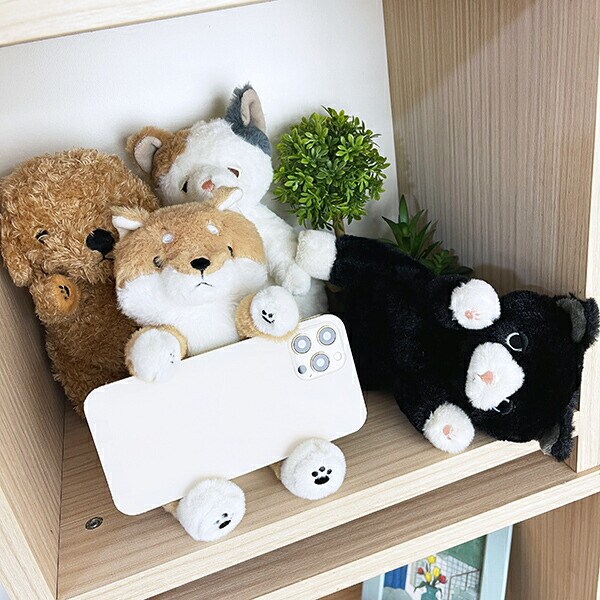 ポージーズ クロネコ マスコット ぬいぐるみ りぶはあと