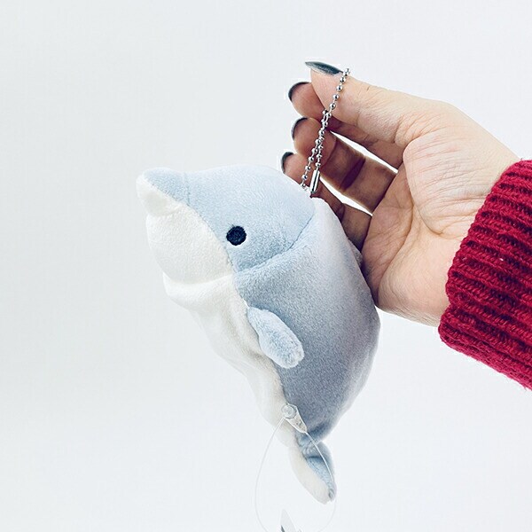 マシュマロアクアミエ イルカ 立体ポーチ キーホルダー