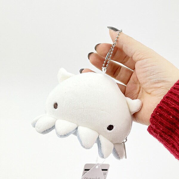 マシュマロアクアミエ イカ 立体ポーチ キーホルダー