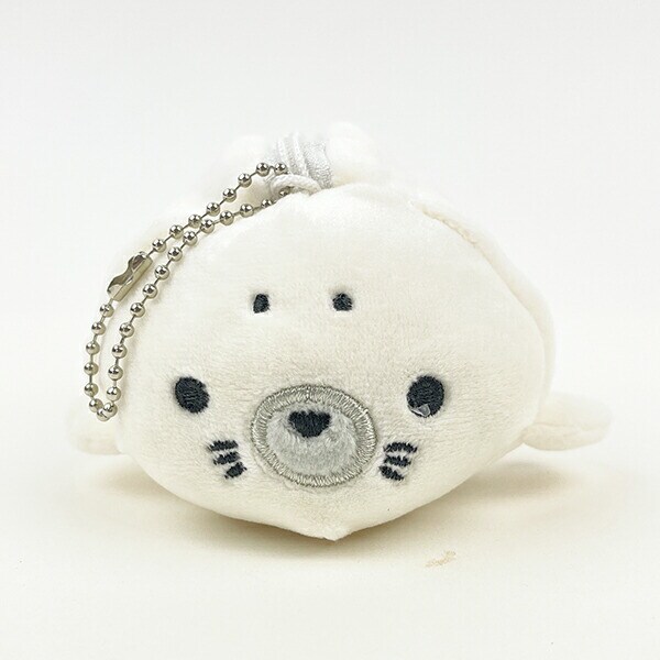 マシュマロアクアミエ アザラシ 立体ポーチ キーホルダー