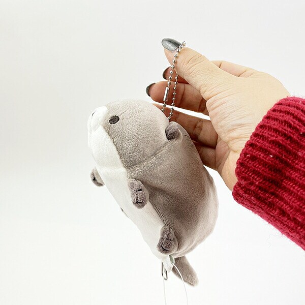 マシュマロアクアミエ カワウソ 立体ポーチ キーホルダー