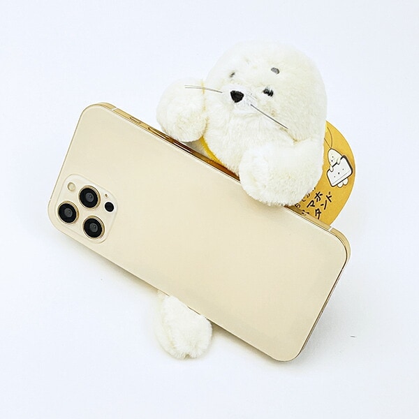 みるもん アザラシ おでかけスマホスタンド りぶはあと