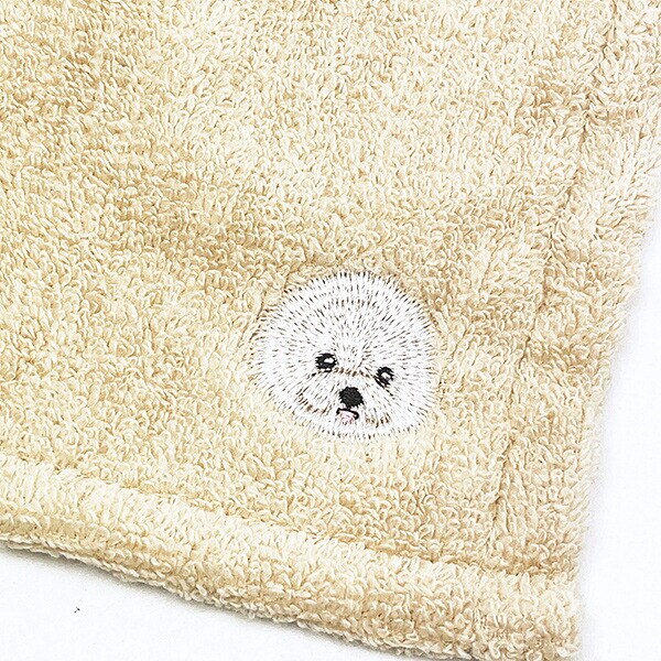 わんかち ビションフリーゼ ハンカチタオル りぶはあと