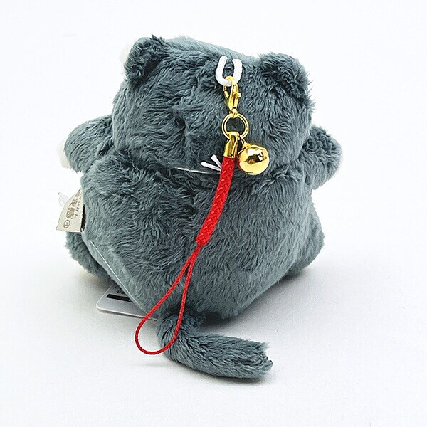 ねこ肯定感 くろねこのまぐろ 御守りマスコット ぬいぐるみ りぶはあと