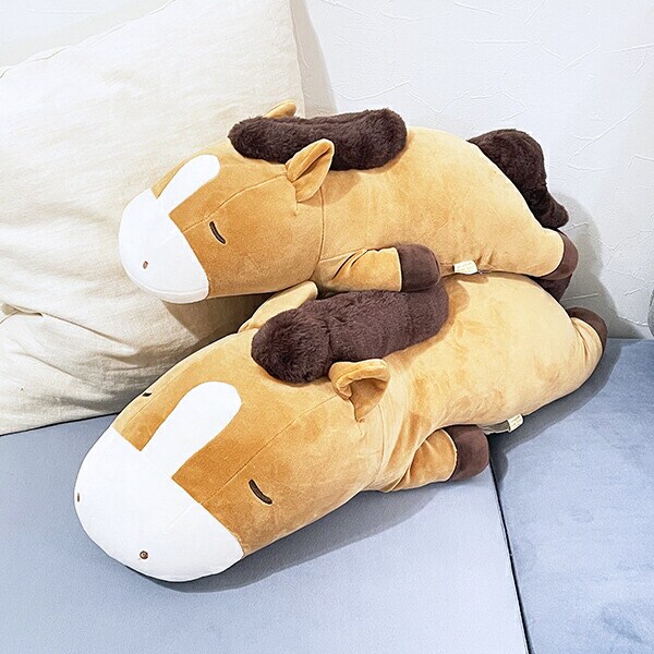 プレミアムねむねむ コクリコ 馬 ぬいぐるみ抱き枕 (L) キャメル りぶはあと 2026 干支