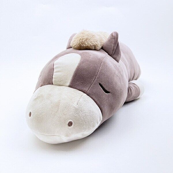 プレミアムねむねむ ホーリー 馬 ぬいぐるみ抱き枕 (L) グレージュ りぶはあと 2026 干支