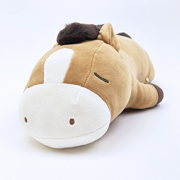 プレミアムねむねむ コクリコ 馬 ぬいぐるみ抱き枕 (M) キャメル りぶはあと 2026 干支