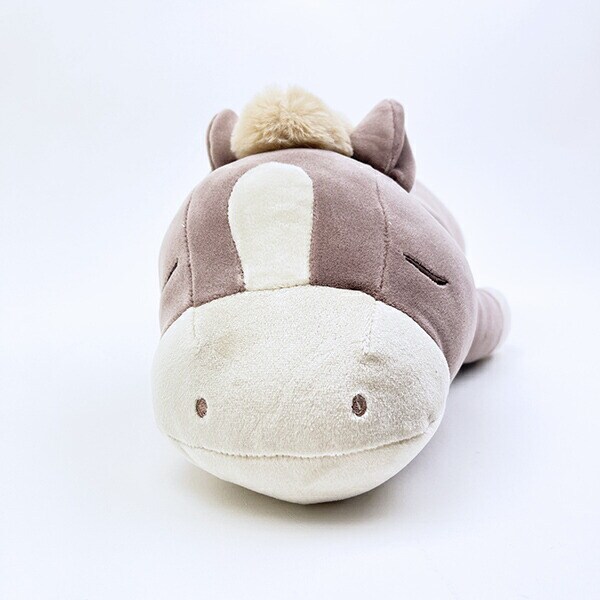 プレミアムねむねむ ホーリー 馬 ぬいぐるみ抱き枕 (M) グレージュ りぶはあと 2026 干支