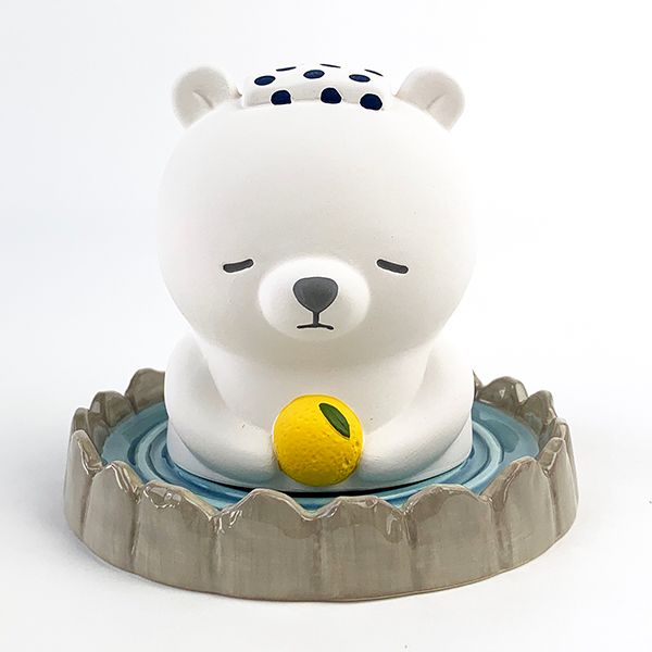ねむねむアニマルズ 加湿器 温泉加湿器 ラッキー シロクマ ルーム用品 インテリア ウィンター