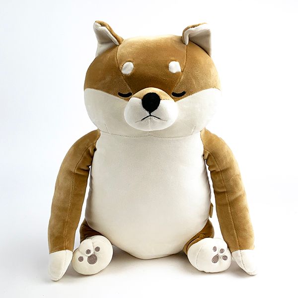 リラワーク ねむねむアニマルズ 背筋ピーン抱き枕 コタロウ ぬいぐるみ クッション