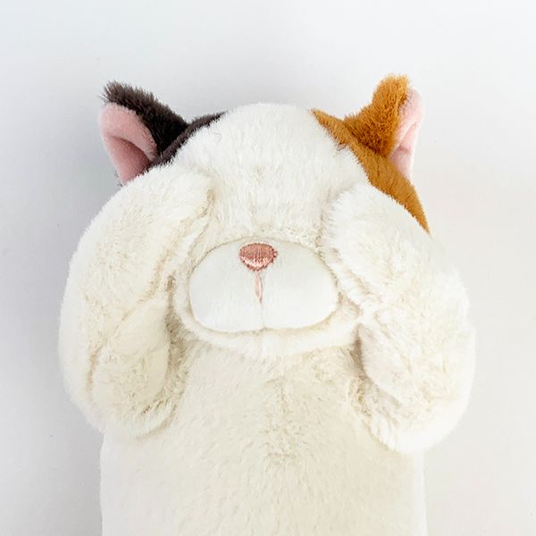 くびねっこ 猫 マスコット ポーチ ミケネコ ぬいぐるみ 癒し 小物入れ 学校