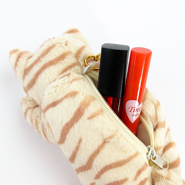 くびねっこ 猫 マスコット ポーチ トラネコ ぬいぐるみ 癒し 小物入れ 学校