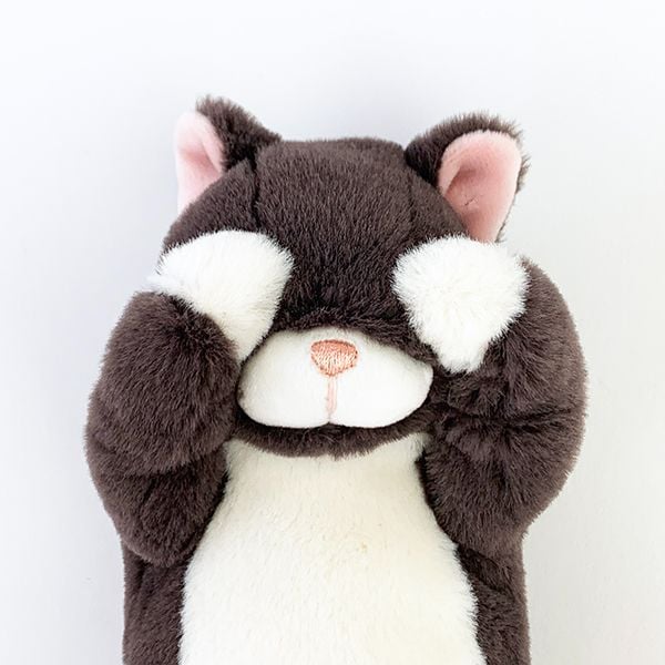 くびねっこ 猫 マスコット ポーチ クロネコ ぬいぐるみ 癒し 小物入れ 学校