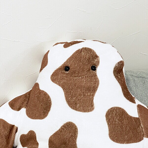 FUNIO 抱きまくら(L) ミルキードット(ブラウン) ぬいぐるみ クッション リラックス 癒し