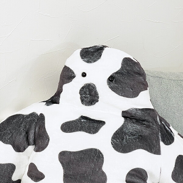 FUNIO 抱きまくら(L) ミルキードット(ブラック) ぬいぐるみ クッション リラックス 癒し