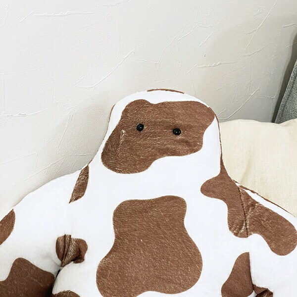 FUNIO 抱きまくら(M) ミルキードット(ブラウン) ぬいぐるみ クッション リラックス 癒し