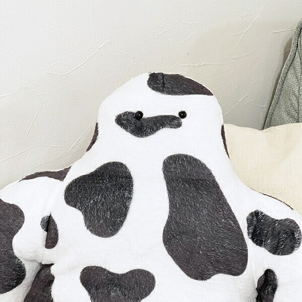 FUNIO 抱きまくら(M) ミルキードット(ブラック) ぬいぐるみ クッション リラックス 癒し