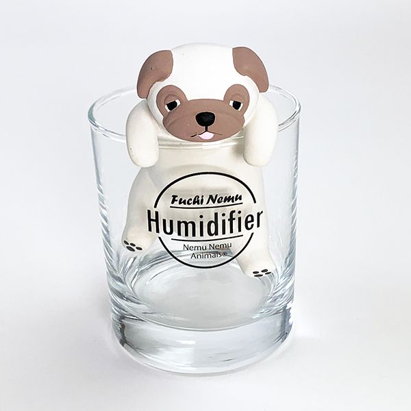 ねむねむアニマルズ 加湿器 ふちねむ加湿器 ハナ パグ 犬 ルーム用品 インテリア ウィンター