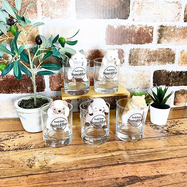 ねむねむアニマルズ 加湿器 ふちねむ加湿器 ハナ パグ 犬 ルーム用品 インテリア ウィンター