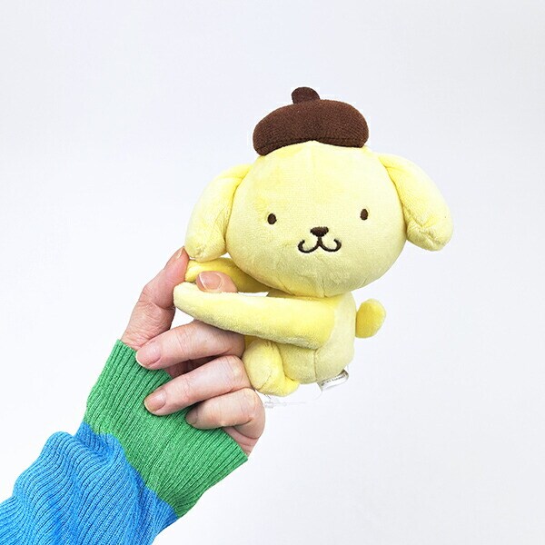 サンリオ ポムポムプリン ちょこんぬいぐるみ ギュッとホルダー sanrio