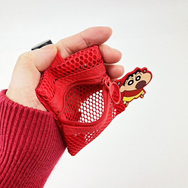 クレヨンしんちゃん メッシュポーチ(リール付き) キーホルダー