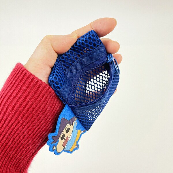 クレヨンしんちゃん 風間くん メッシュポーチ(リール付き) キーホルダー