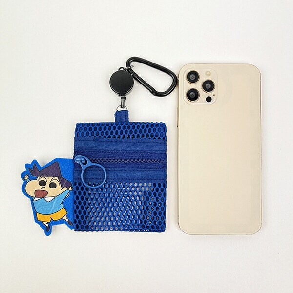 クレヨンしんちゃん 風間くん メッシュポーチ(リール付き) キーホルダー