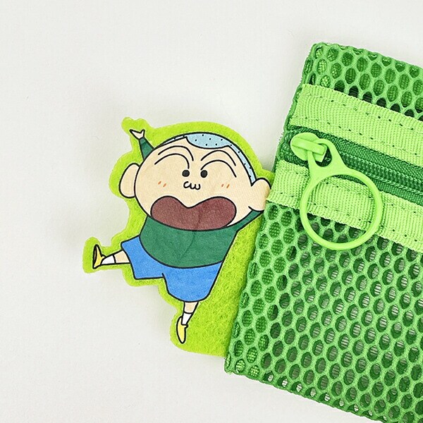 クレヨンしんちゃん マサオくん メッシュポーチ(リール付き) キーホルダー