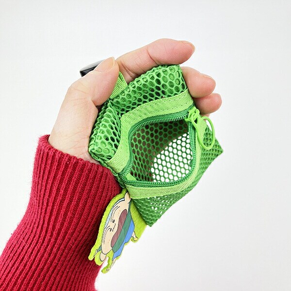 クレヨンしんちゃん マサオくん メッシュポーチ(リール付き) キーホルダー