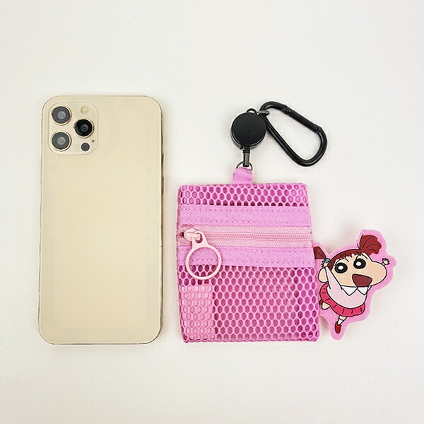 クレヨンしんちゃん ネネちゃん メッシュポーチ(リール付き) キーホルダー