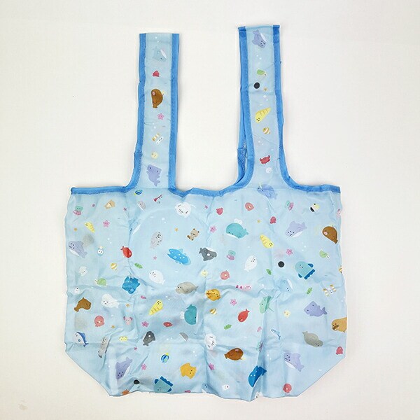 つぶらな瞳 つぶらな瞳の水族館 収納ポーチ付きエコバッグ