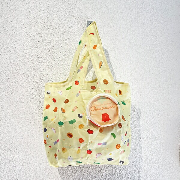 つぶらな瞳 つぶらな瞳のお弁当箱 収納ポーチ付きエコバッグ