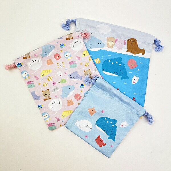 つぶらな瞳 つぶらな瞳の水族館 巾着セット