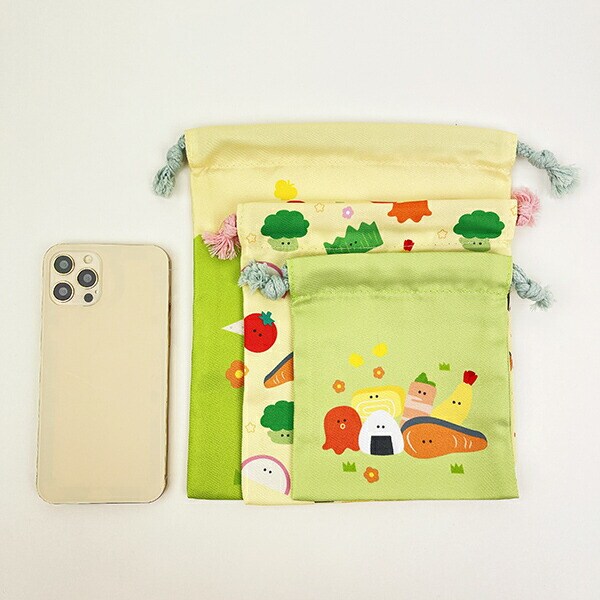 つぶらな瞳 つぶらな瞳のお弁当箱 巾着セット