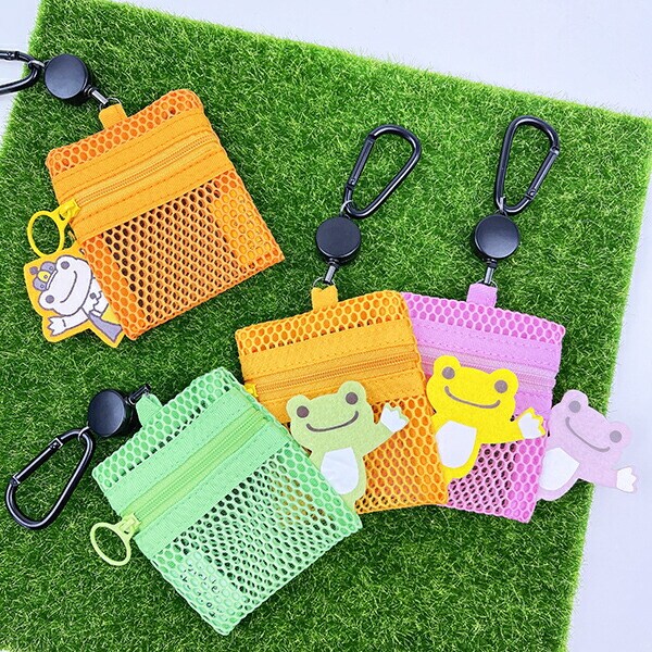 かえるのピクルス  ベーシック メッシュポーチ(リール付き)