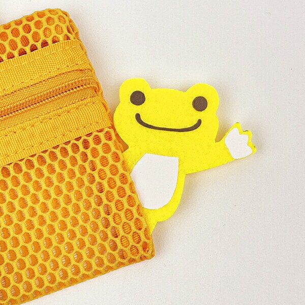 かえるのピクルス  おひさま メッシュポーチ(リール付き)