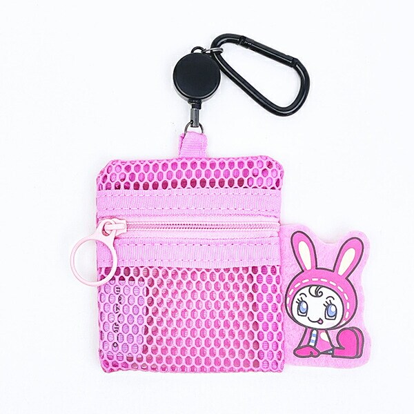 ナルミヤ メゾピアノ ベリエちゃん リール付きメッシュポーチ