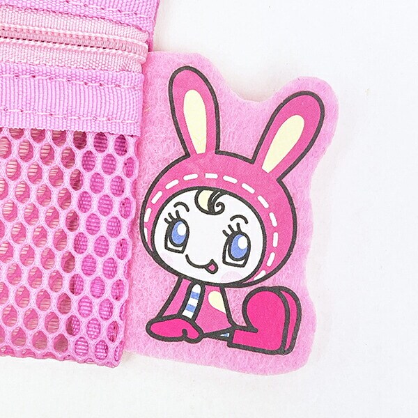 ナルミヤ メゾピアノ ベリエちゃん リール付きメッシュポーチ