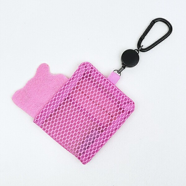 ナルミヤ メゾピアノ ベリエちゃん リール付きメッシュポーチ