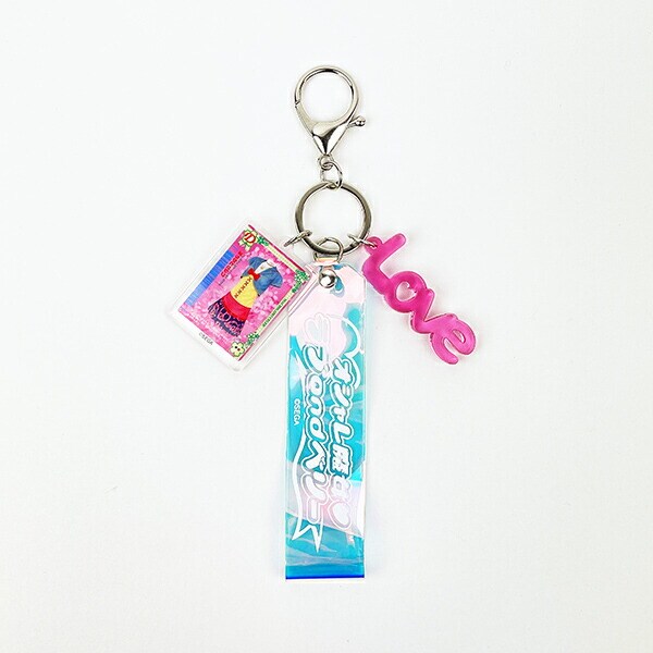 オシャレ魔女 ラブ and ベリー ラブ アクリルチャーム付きオーロラテープキーホルダー ラブベリー