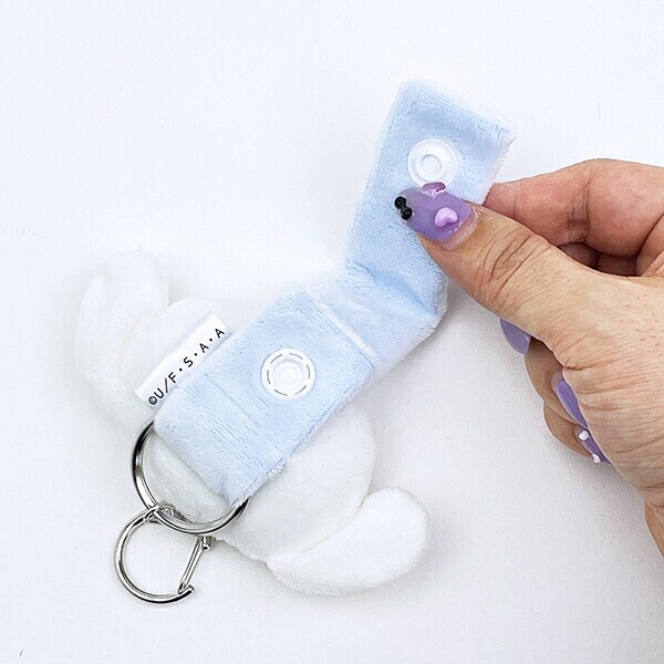 クレヨンしんちゃん シロ 蓄光マスコットループホルダー