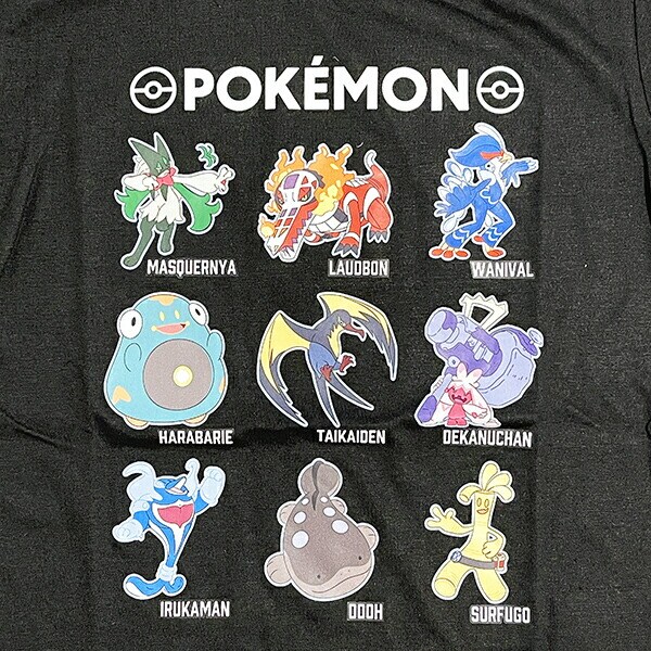 ポケットモンスター Tシャツ(120cm) パルデア地方 ブラック キッズ ポケモン アパレル