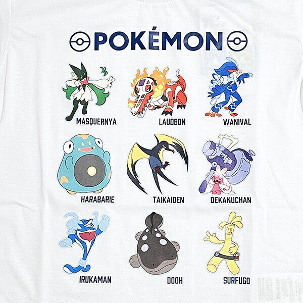ポケットモンスター Tシャツ(130cm) パルデア地方 ホワイト キッズ ポケモン アパレル