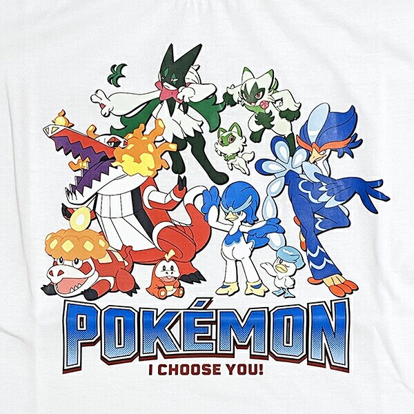 ポケットモンスター Tシャツ(120cm) 御三家集合 ホワイト キッズ ポケモン アパレル