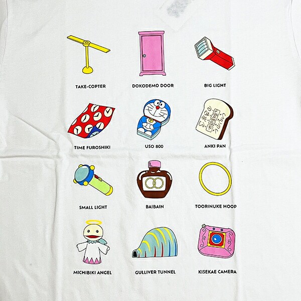 ドラえもん Tシャツ(LL) ひみつ道具 ホワイト アパレル